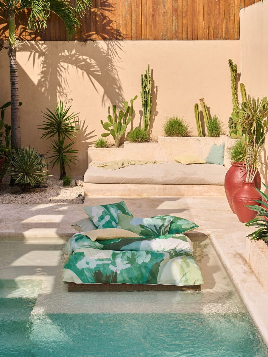 Linen House Quilt Cover LINEN HOUSE SAN ANDREAS | PESTO QUILT COVER