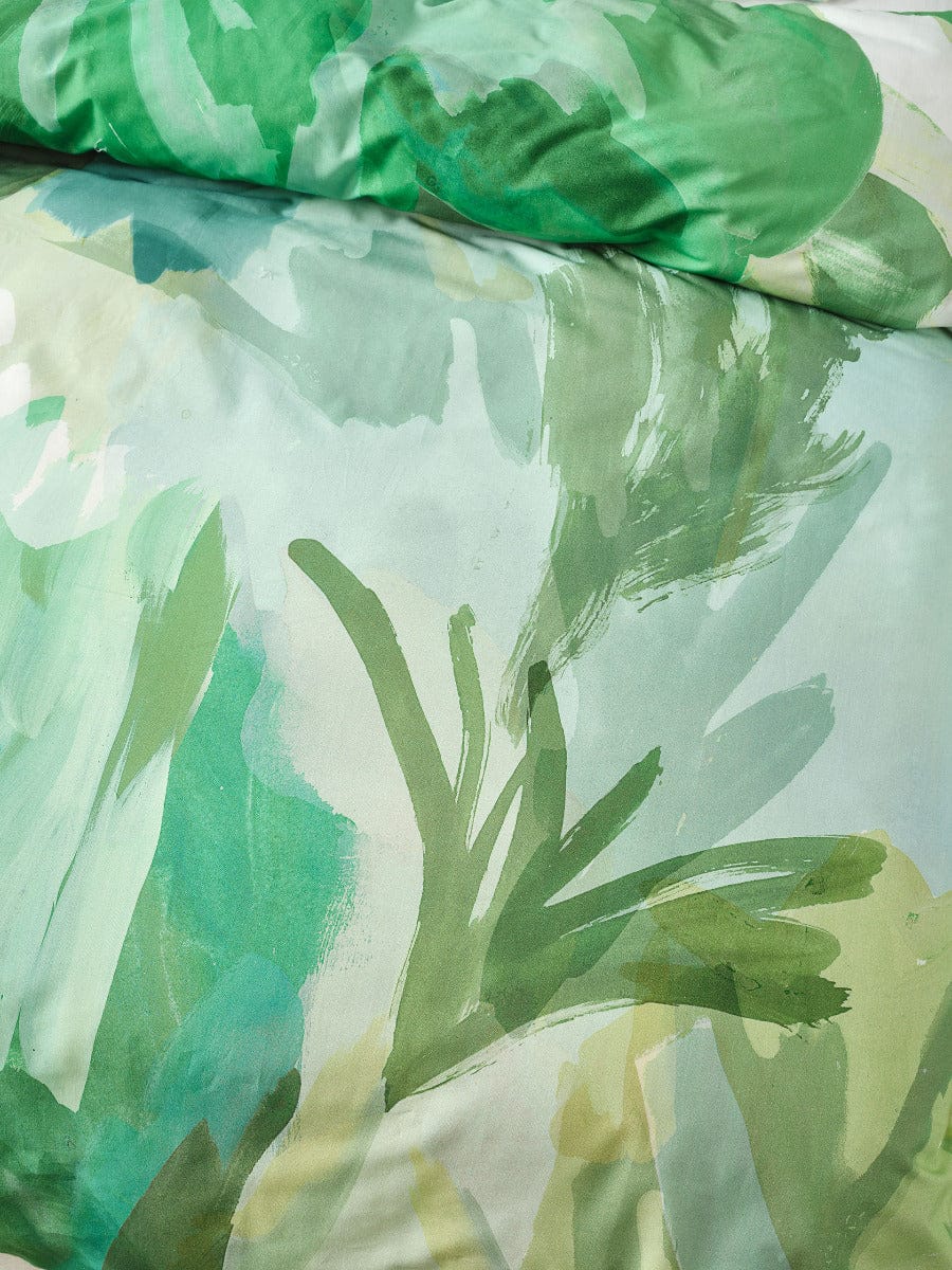 Linen House Quilt Cover LINEN HOUSE SAN ANDREAS | PESTO QUILT COVER