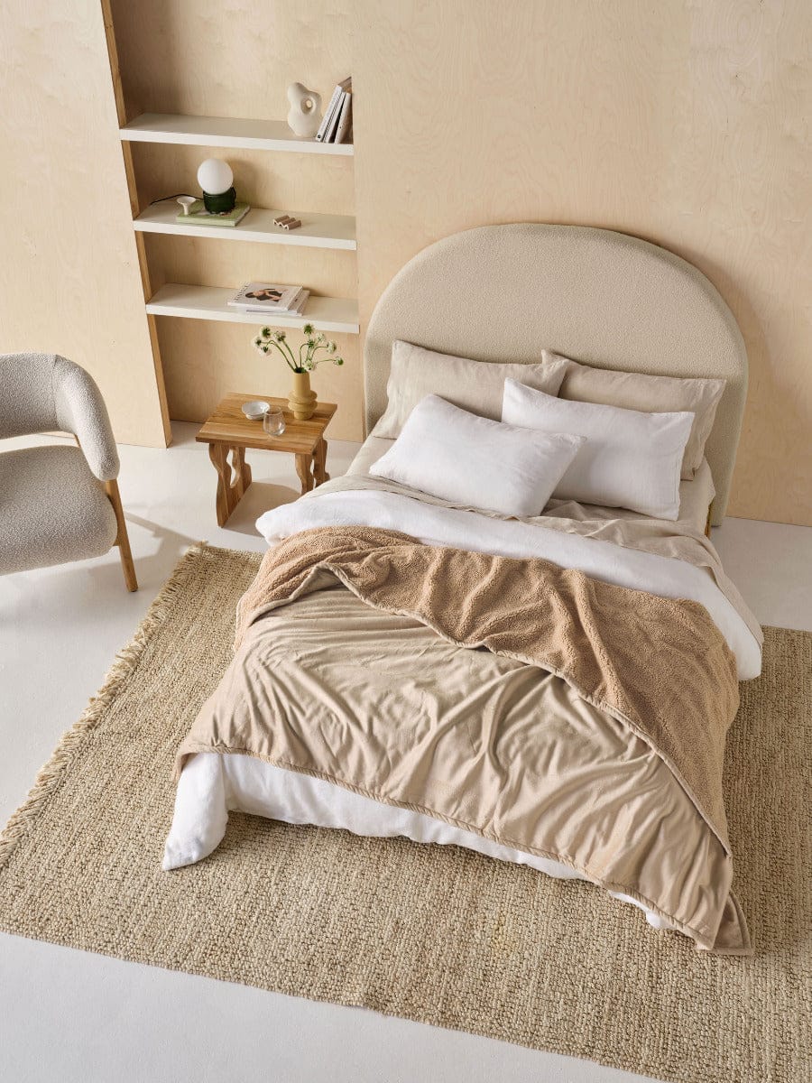 Linen House Blanket Linen House SENA BLANKET - FRAPPE