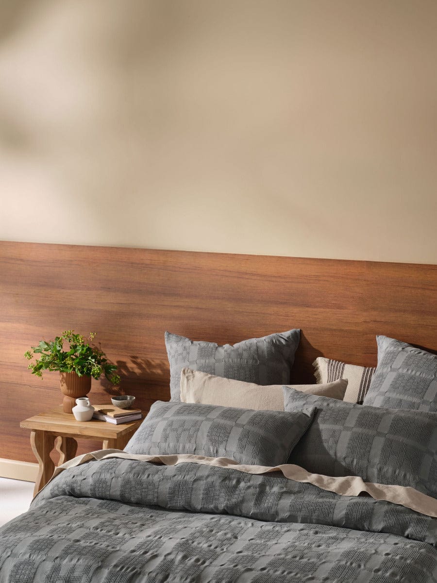 Linen House Quilt Cover LINEN HOUSE SEREN QUILT COVER SET - SHADOW