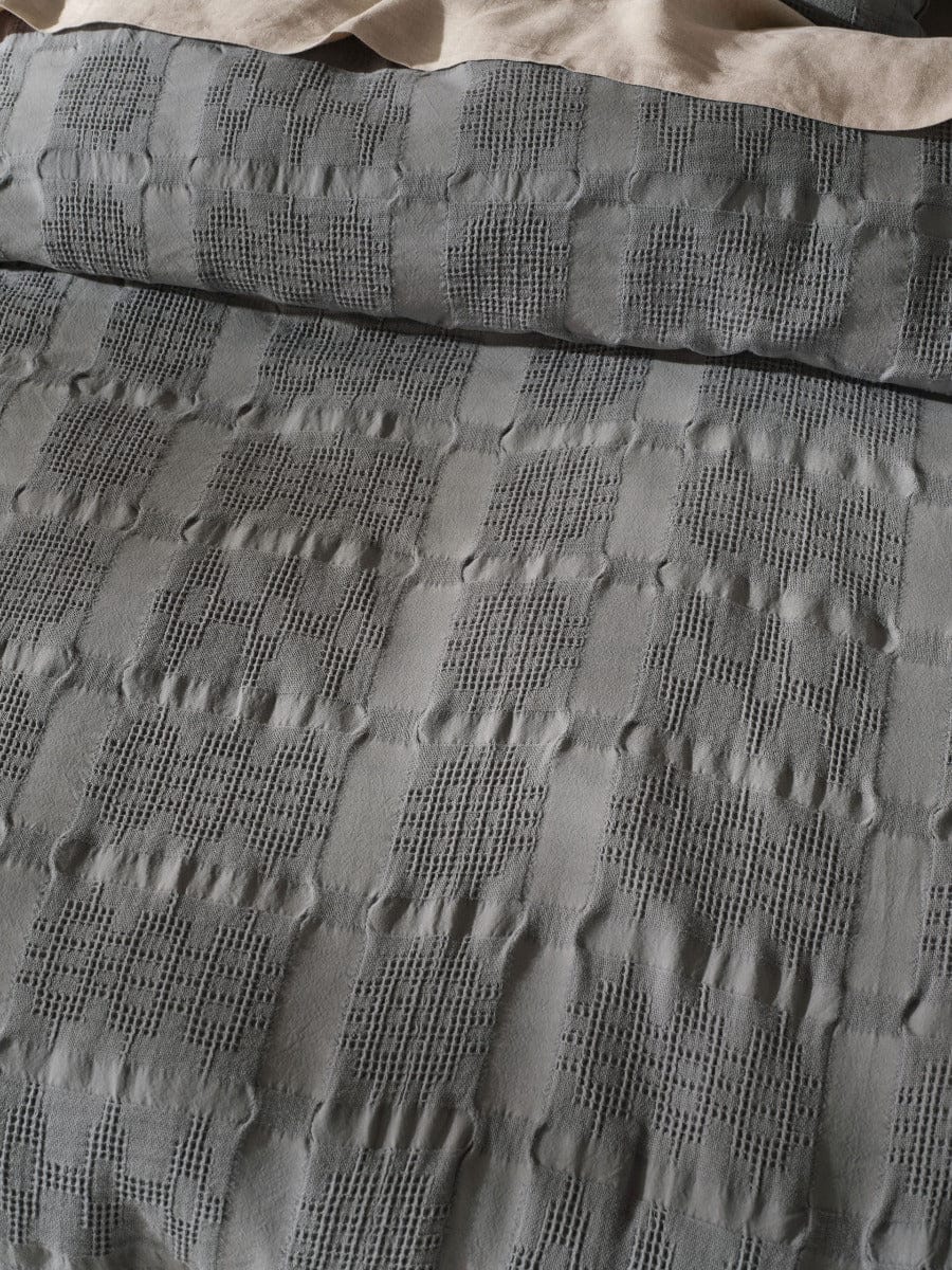 Linen House Quilt Cover LINEN HOUSE SEREN QUILT COVER SET - SHADOW