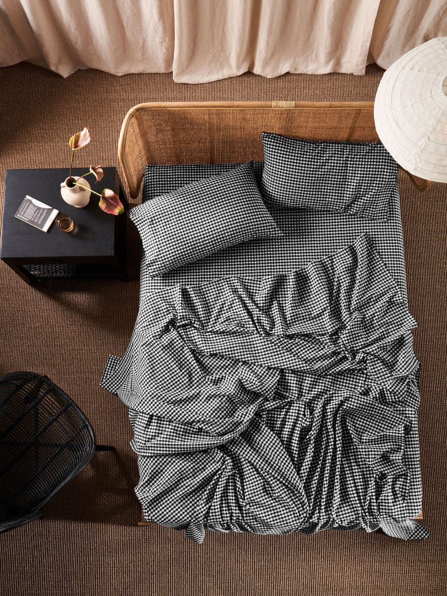 Linen House Bed Sheets LINEN HOUSE SPRINGSTEEN BLACK SHEET SET