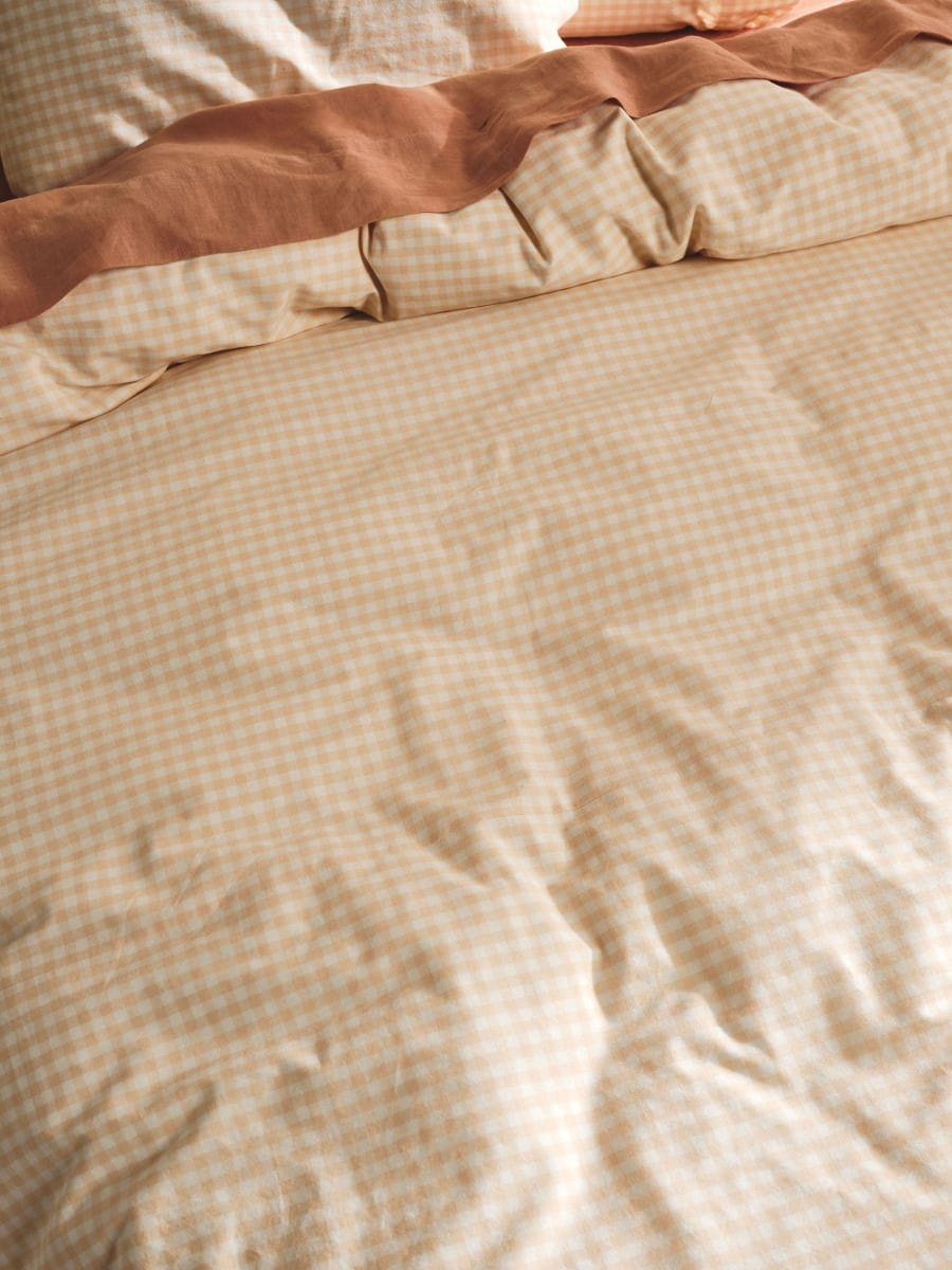 Linen House Quilt Cover LINEN HOUSE SPRINGSTEEN PEACH QUILT COVER SET