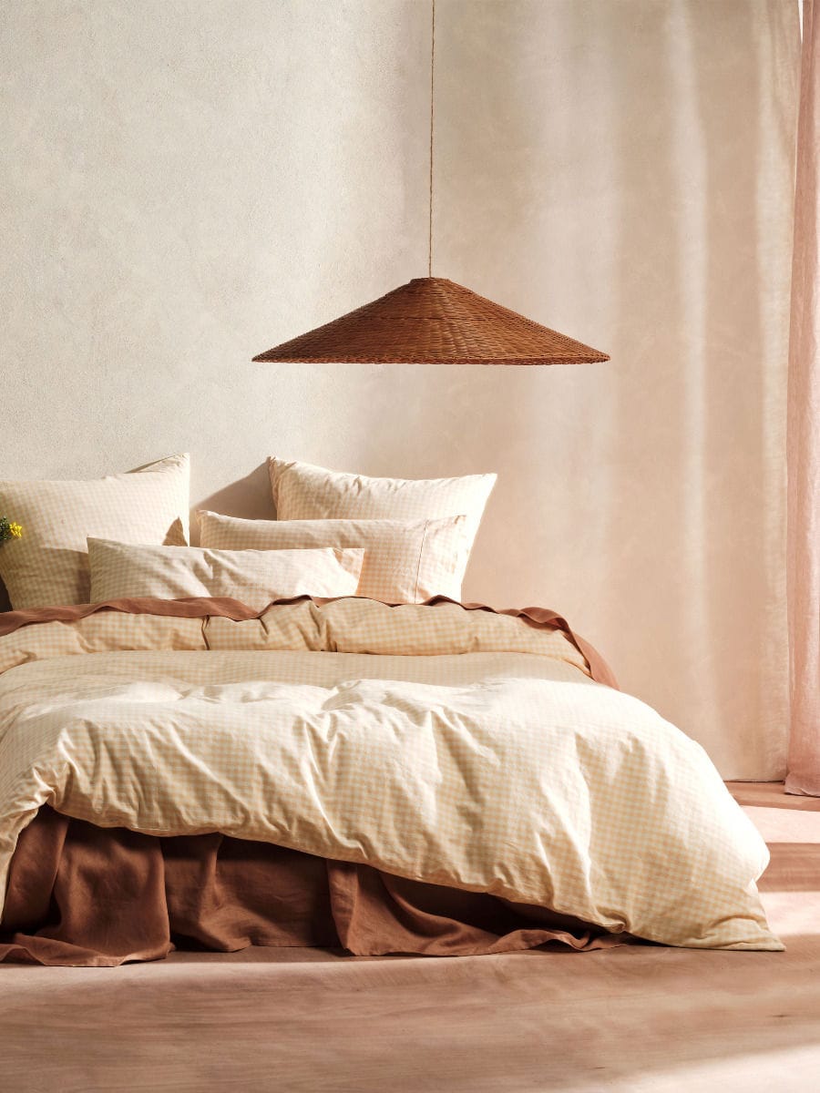 Linen House Quilt Cover LINEN HOUSE SPRINGSTEEN PEACH QUILT COVER SET