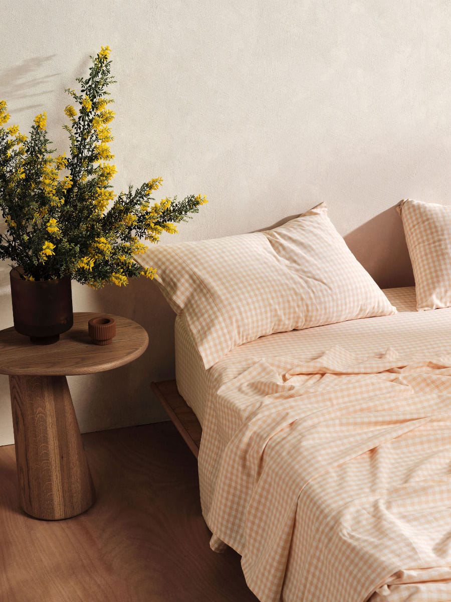 Linen House Bed Sheets LINEN HOUSE SPRINGSTEEN PEACH SHEET SET