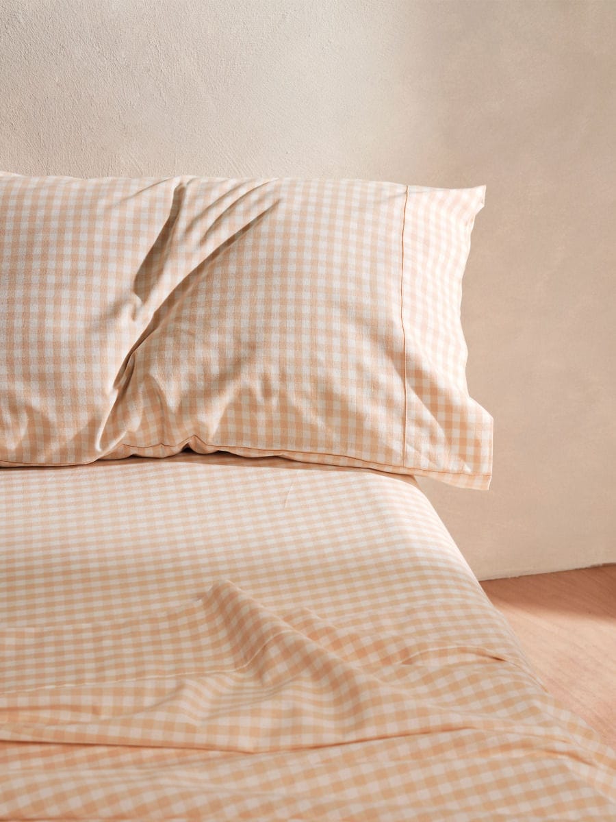Linen House Bed Sheets LINEN HOUSE SPRINGSTEEN PEACH SHEET SET