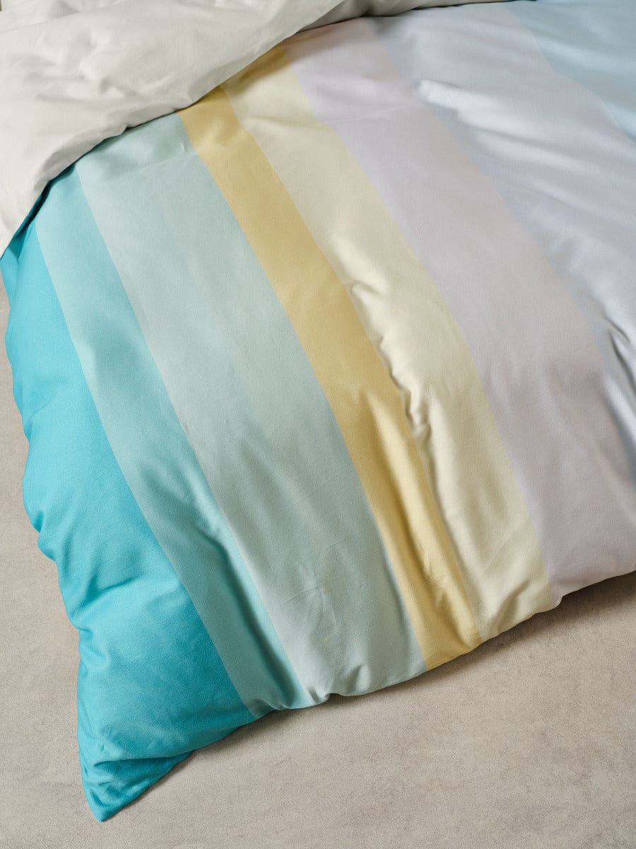 Linen House Quilt Cover LINEN HOUSE SUNRISE STRIPE | CLEARWATER QUILT COVER