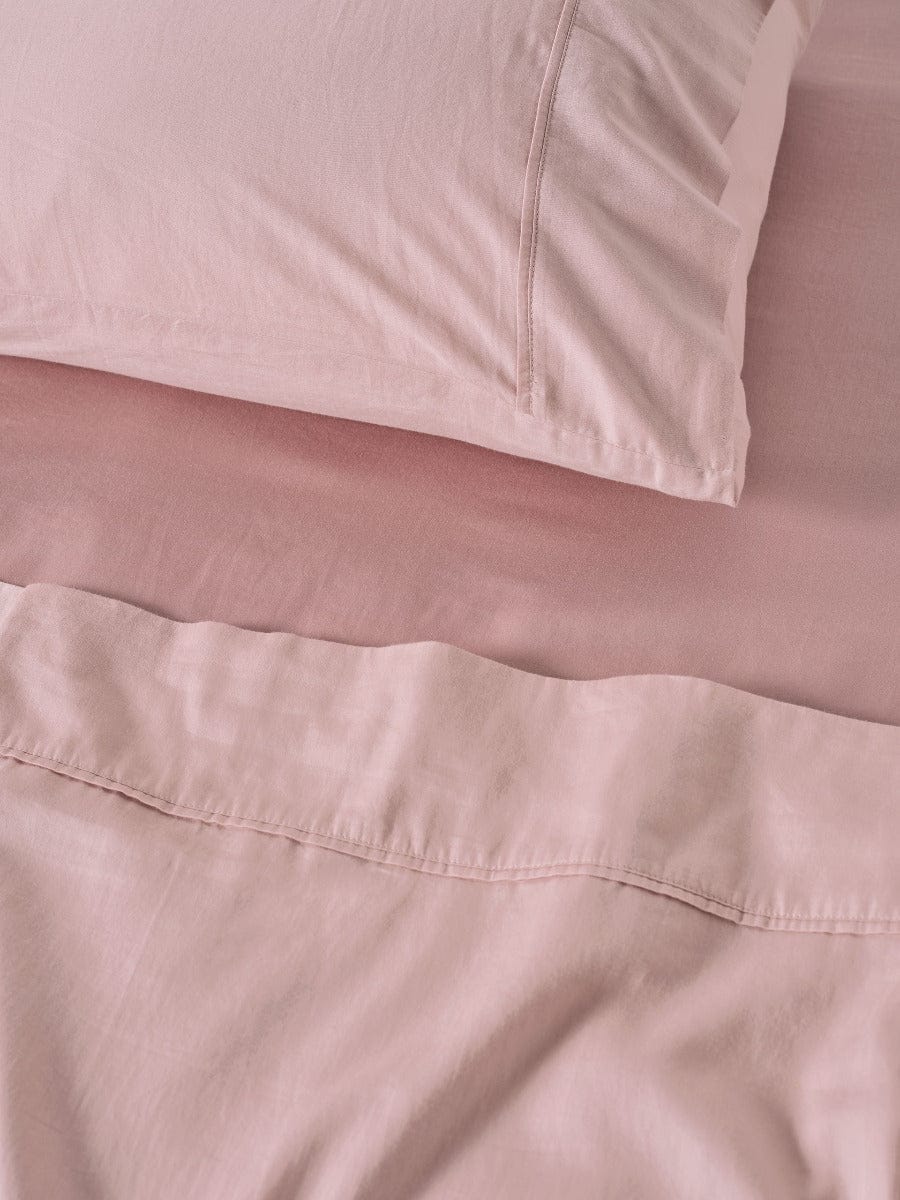 Linen House Bed Sheets LINEN HOUSE SURF WASH | DUSTY ROSE SHEET SET