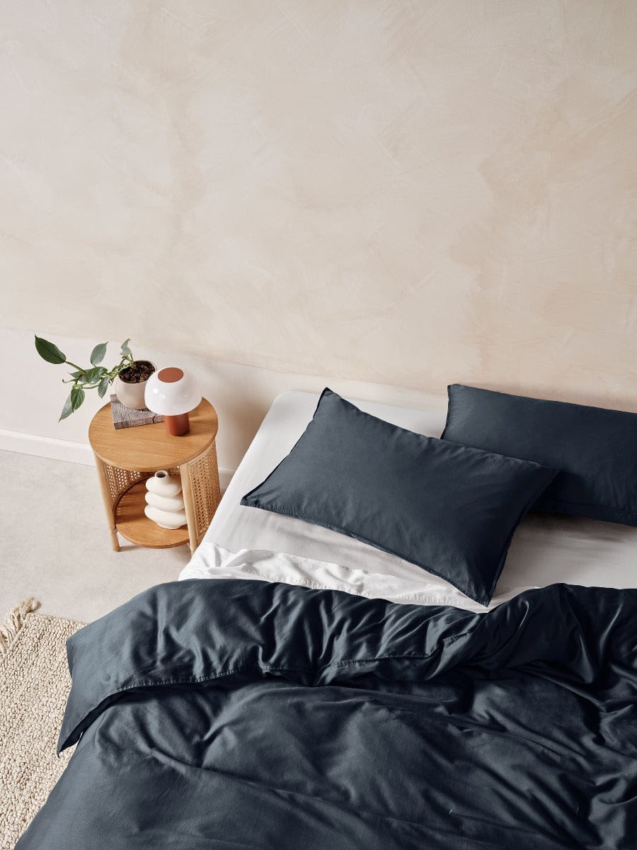 Linen House Quilt Cover LINEN HOUSE SURF WASH | MIDNIGHT QUILT COVER