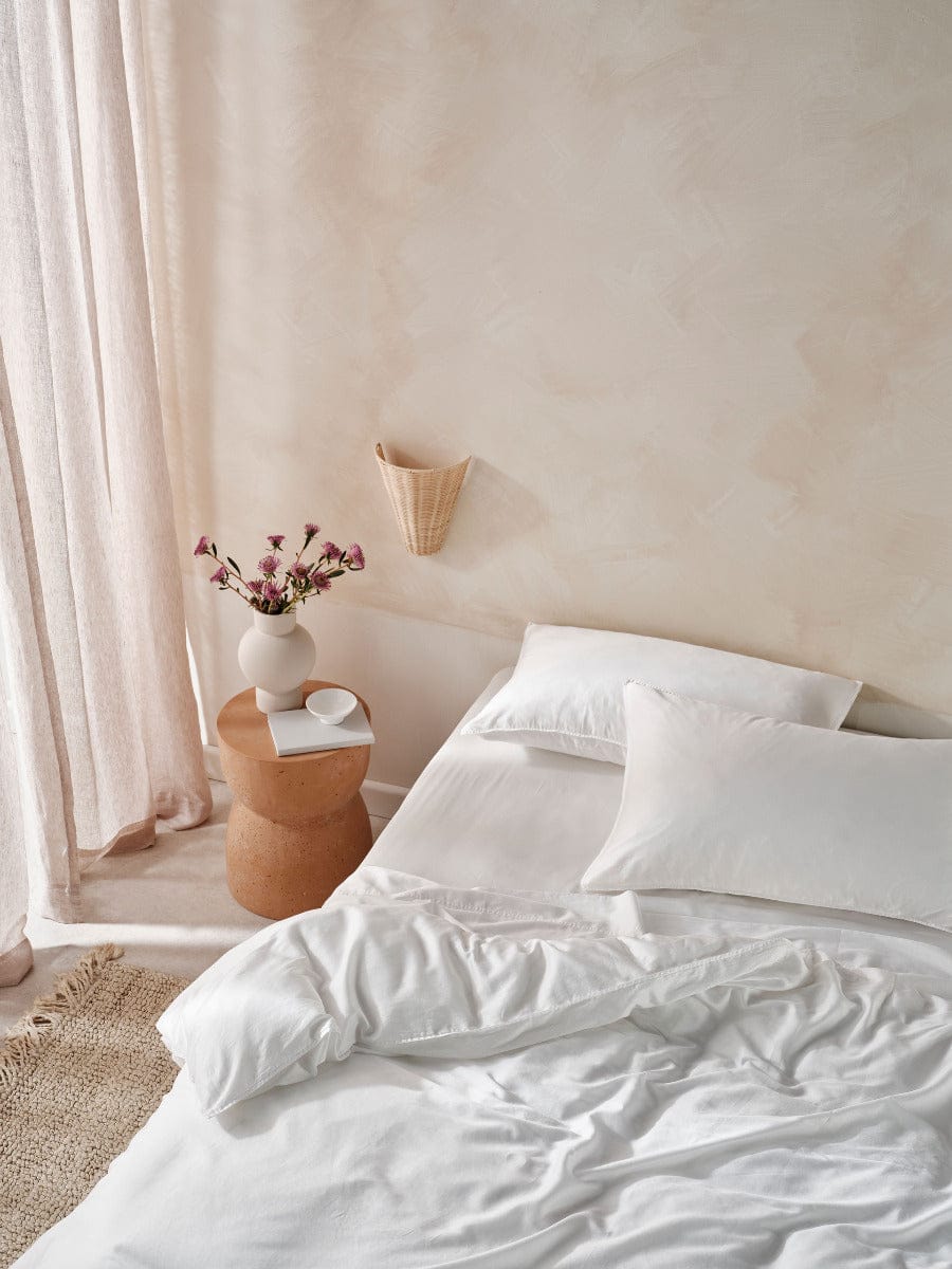 Linen House Quilt Cover LINEN HOUSE SURF WASH | WHITE QUILT COVER