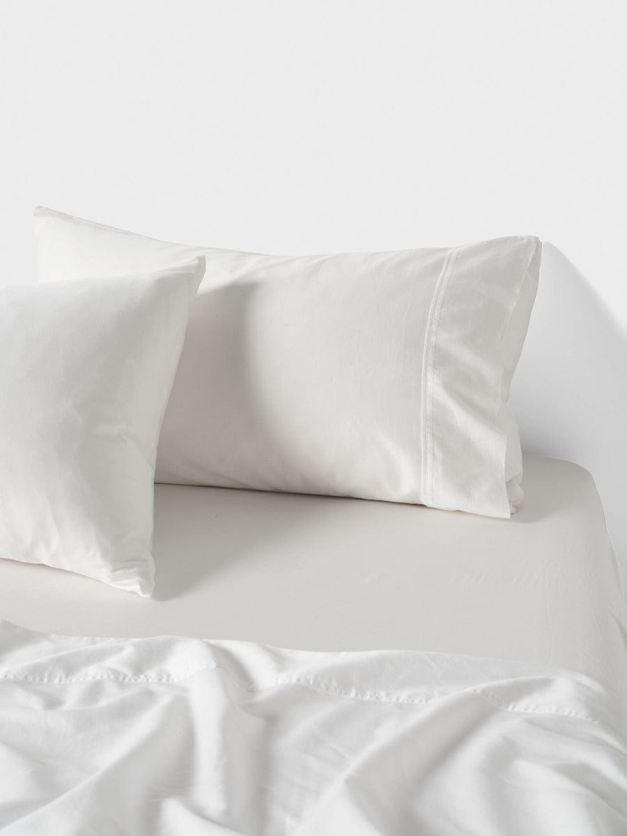 Linen House Bed Sheets LINEN HOUSE SURF WASH | WHITE SHEET SET