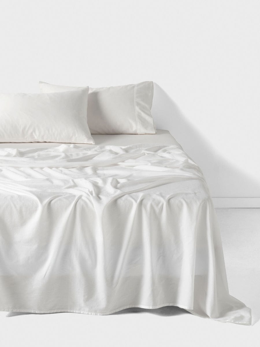 Linen House Bed Sheets LINEN HOUSE SURF WASH | WHITE SHEET SET