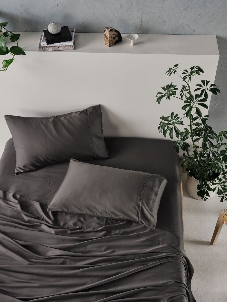 Linen House Bed Sheets LINEN HOUSE TENCEL SHEET SET - CHARCOAL