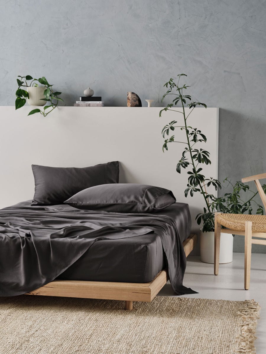 Linen House Bed Sheets LINEN HOUSE TENCEL SHEET SET - CHARCOAL