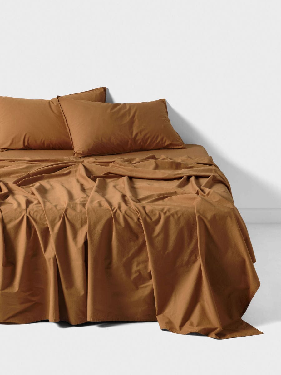 Linen House Bed Sheets LINEN HOUSE TERRA CINNAMON SHEET SET
