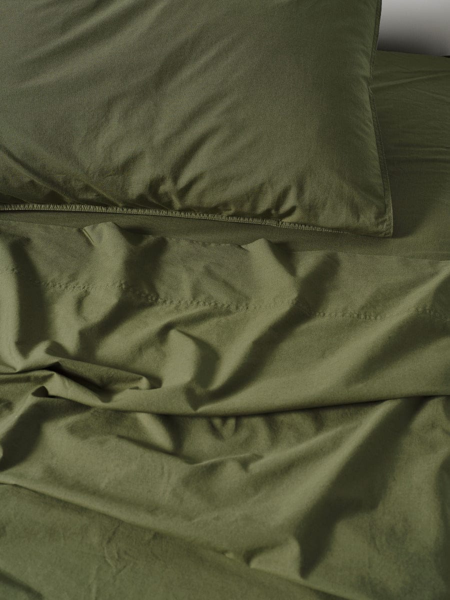 Linen House Bed Sheets LINEN HOUSE TERRA OLIVE SHEET SET