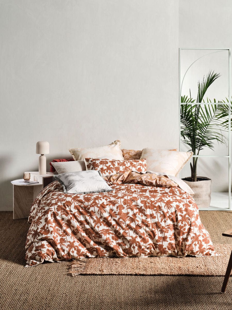 Linen House Quilt Cover LINEN HOUSE TOURELLES PAPRIKA QUILT COVER SET