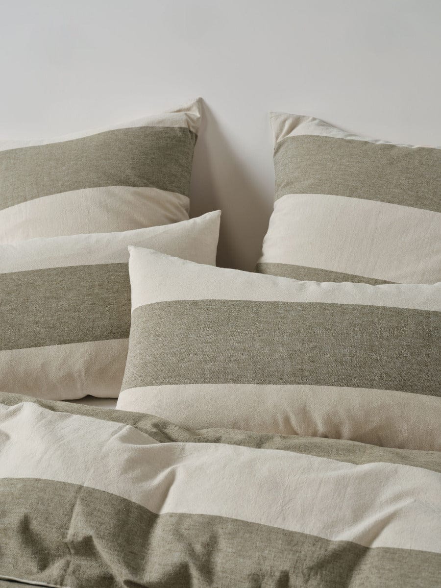 Linen House Quilt Cover LINEN HOUSE VANA | OLIVE QUILT COVER SET