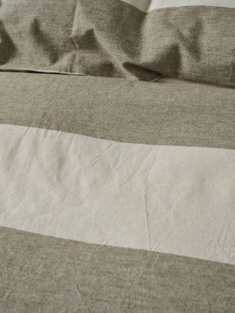 Linen House Quilt Cover LINEN HOUSE VANA | OLIVE QUILT COVER SET