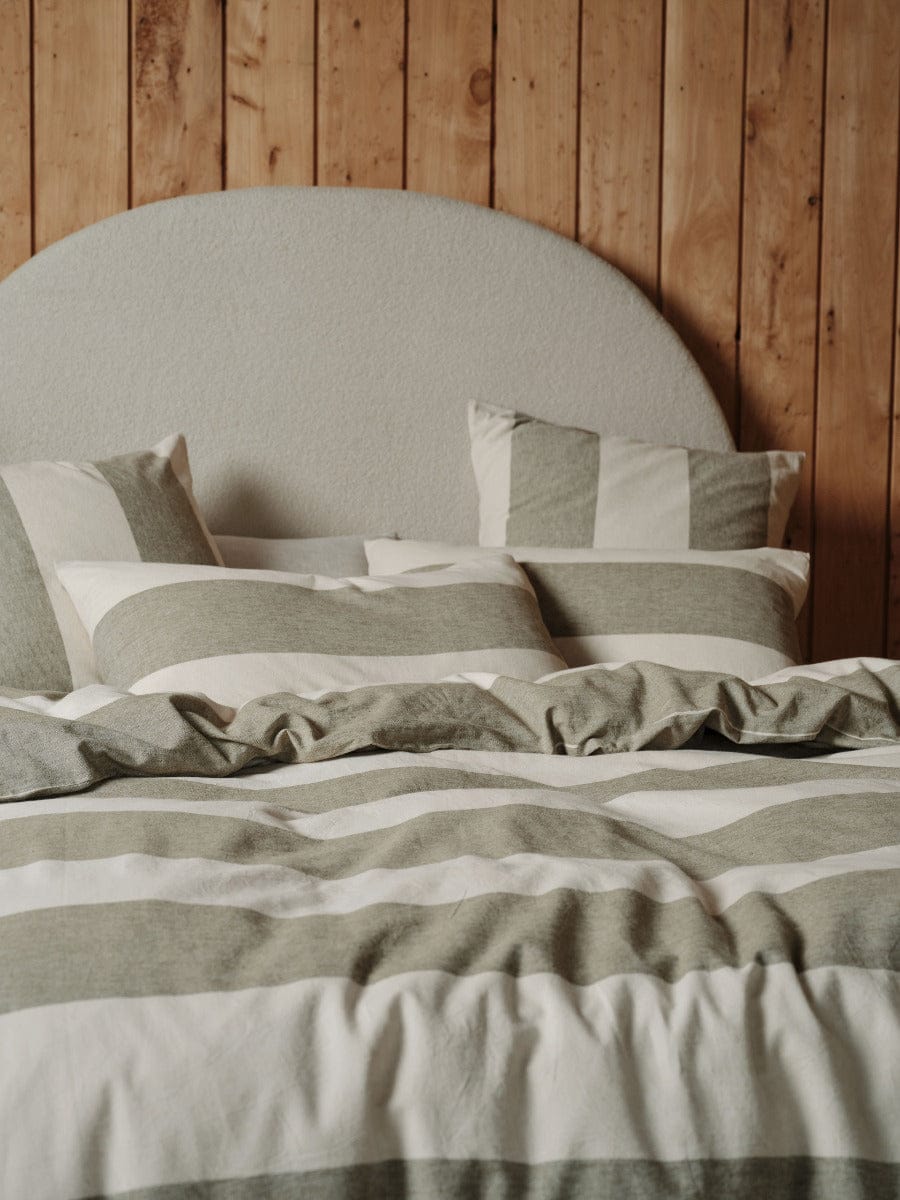 Linen House Quilt Cover LINEN HOUSE VANA | OLIVE QUILT COVER SET