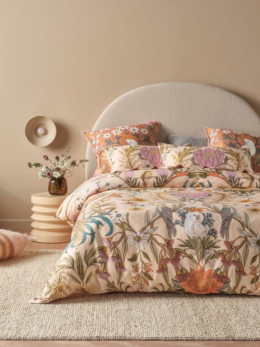 Linen House Quilt Cover LINEN HOUSE VICTORIA QUILT COVER SET - APRICOT