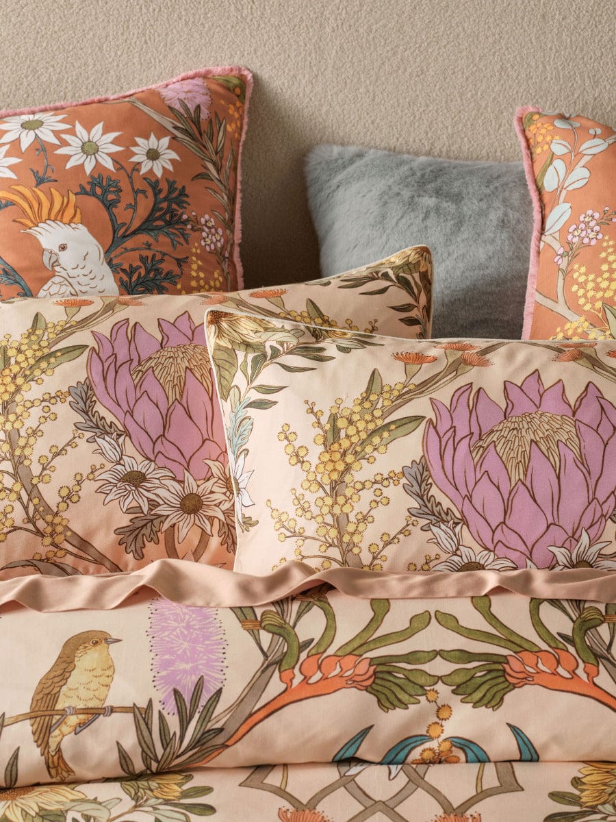 Linen House Quilt Cover LINEN HOUSE VICTORIA QUILT COVER SET - APRICOT