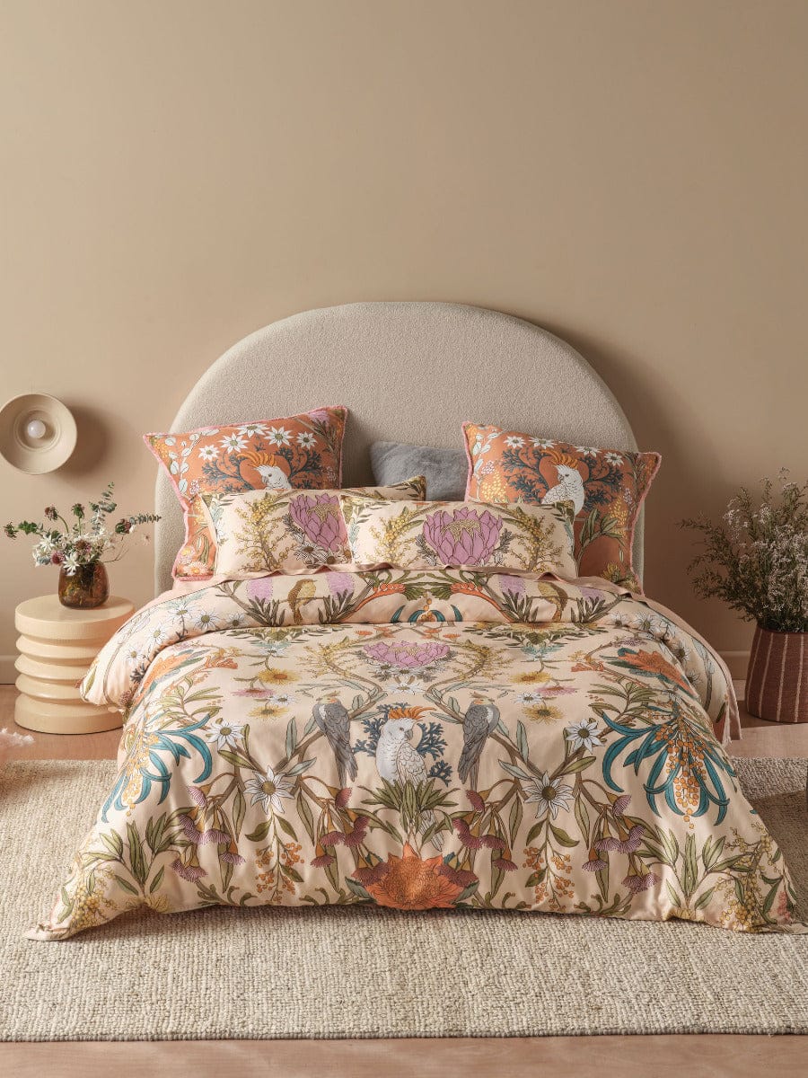 Linen House Quilt Cover LINEN HOUSE VICTORIA QUILT COVER SET - APRICOT