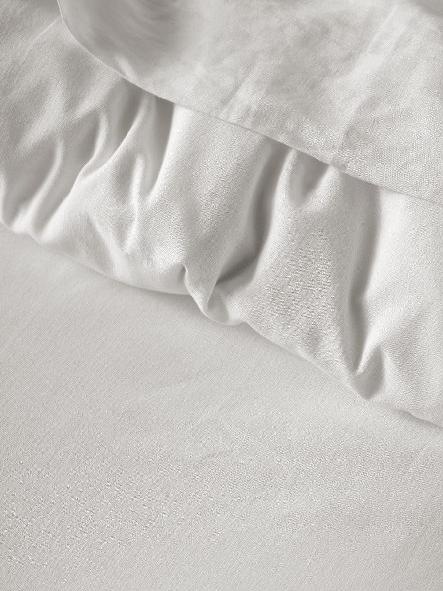 Linen House Quilt Cover LINEN HOUSE VINTAGE RUFFLE WHITE QUILT COVER SET