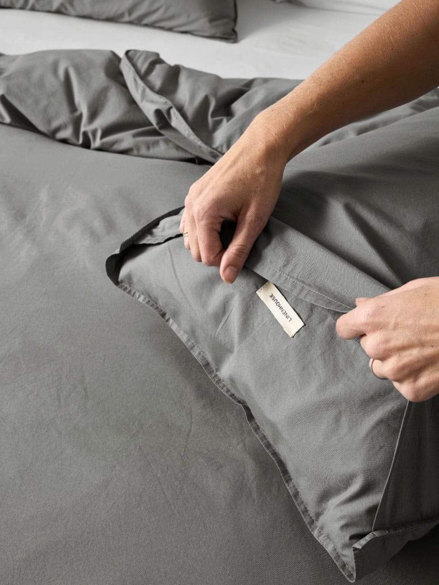 Linen House Quilt Cover LINEN HOUSE VINTAGE STEEL | LAVENDER QUILT COVER