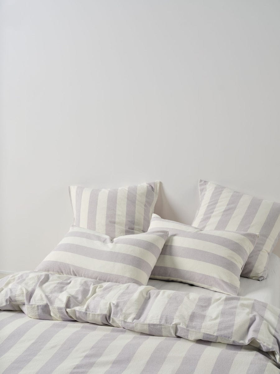 Linen House Quilt Cover LINEN HOUSE VINTAGE STRIPE | LAVENDER QUILT COVER