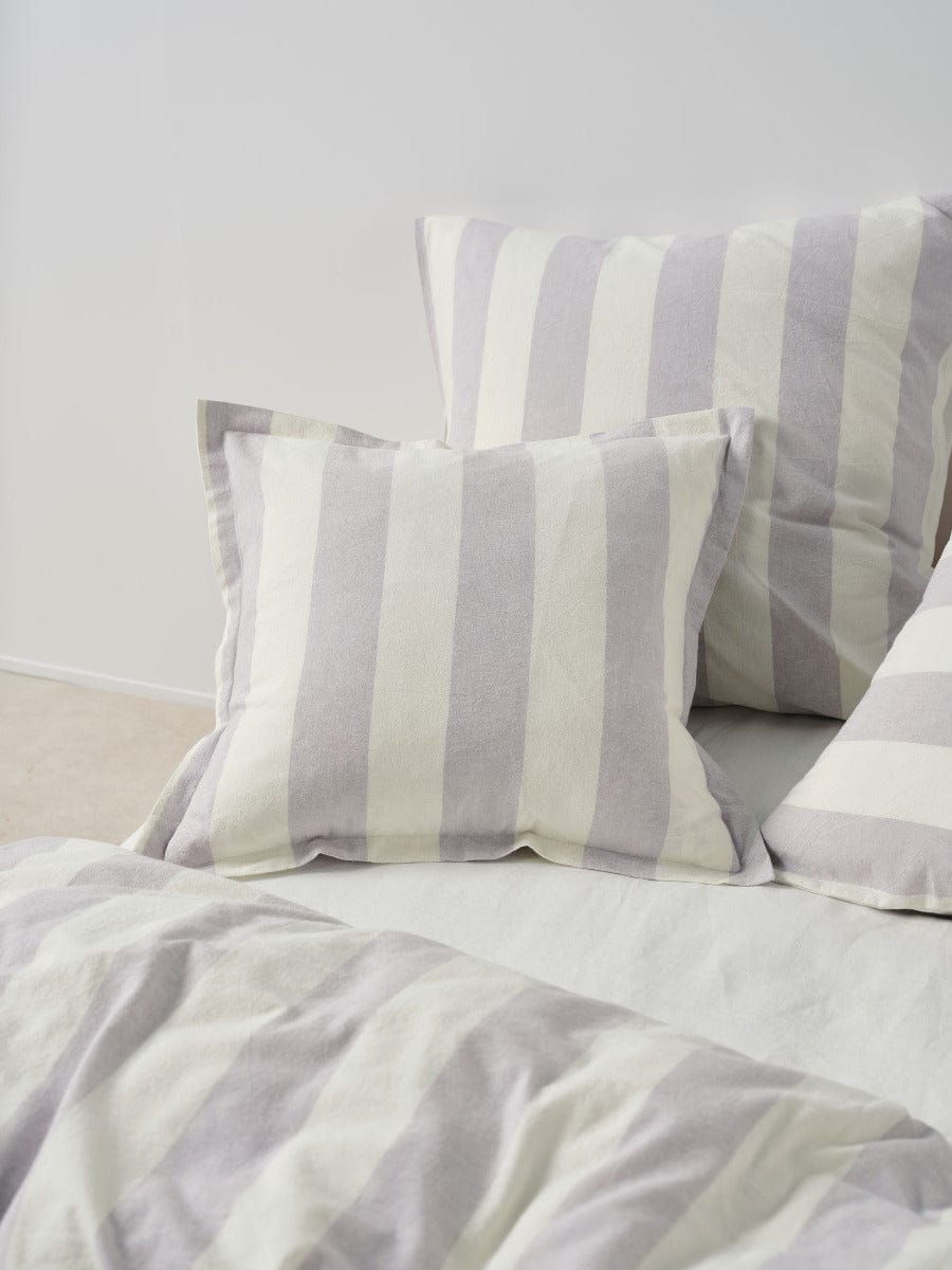 Linen House Quilt Cover LINEN HOUSE VINTAGE STRIPE | LAVENDER QUILT COVER