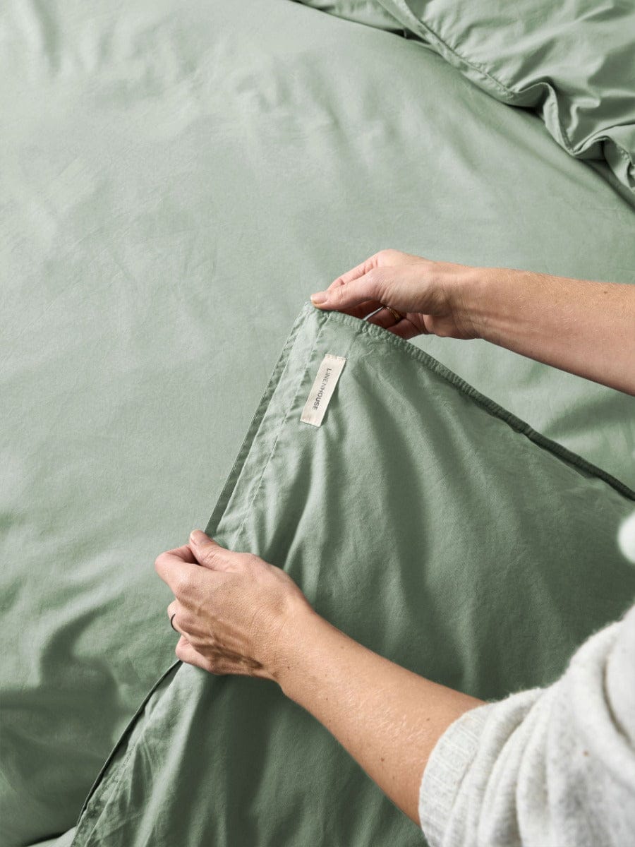 Linen House Quilt Cover LINEN HOUSE VINTAGE TERRA | JADE QUILT COVER