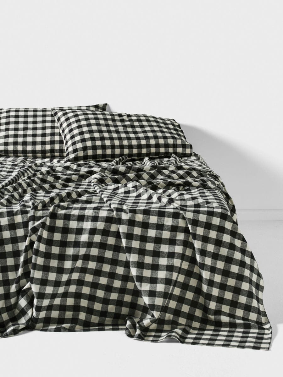 Linen House Bed Sheets LINEN HOUSE WREN SHEET SET - BLACK