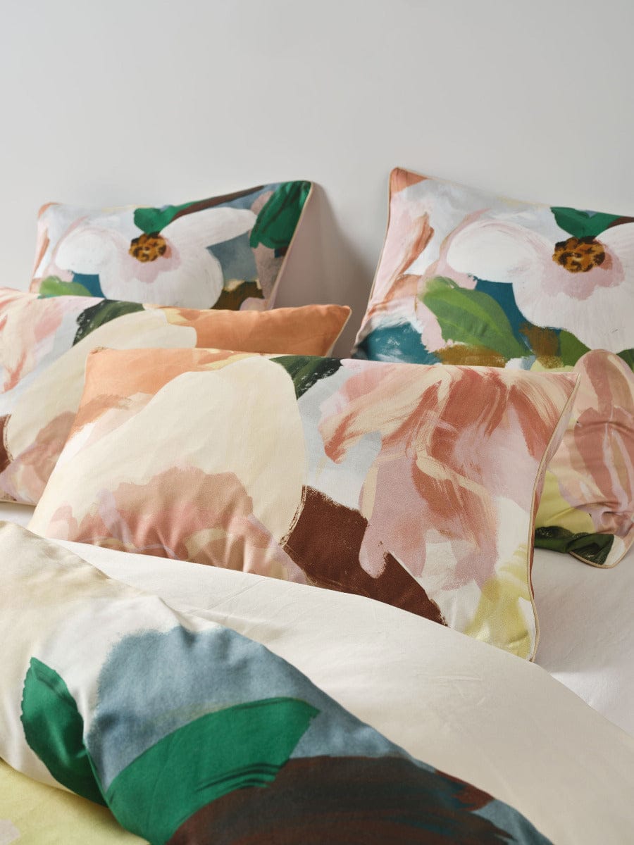 Linen House Quilt Cover LINEN HOUSE YILENNA | ROSEWOODY QUILT COVER SET