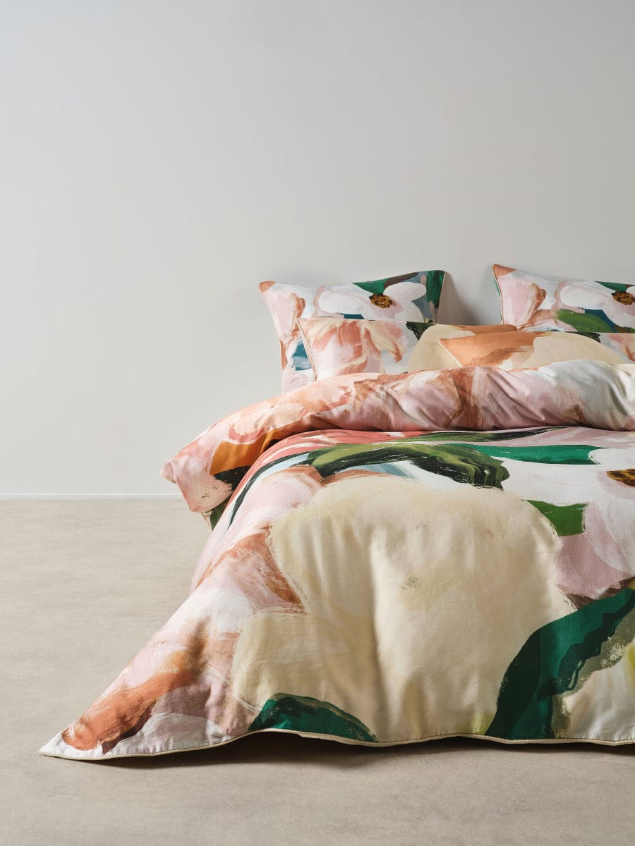 Linen House Quilt Cover LINEN HOUSE YILENNA | ROSEWOODY QUILT COVER SET