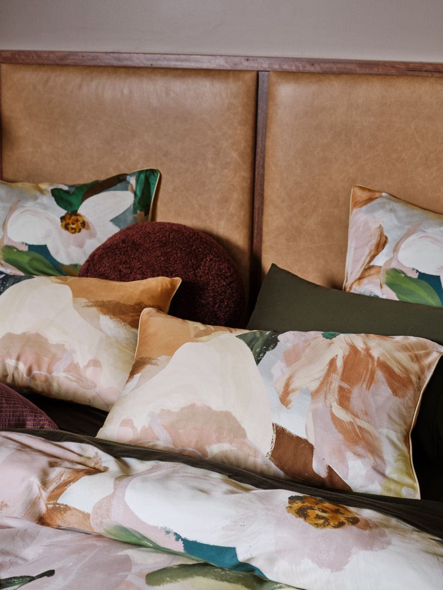 Linen House Quilt Cover LINEN HOUSE YILENNA | ROSEWOODY QUILT COVER SET