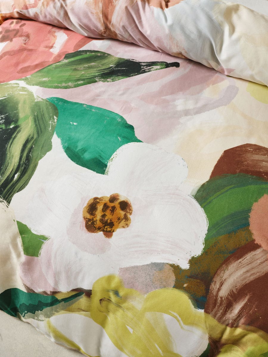 Linen House Quilt Cover LINEN HOUSE YILENNA | ROSEWOODY QUILT COVER SET