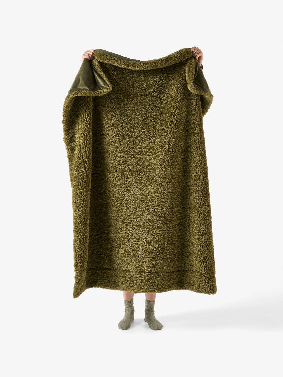 Linen House Pillows/Cushions Olive LINEN HOUSE SHETLAND THROW