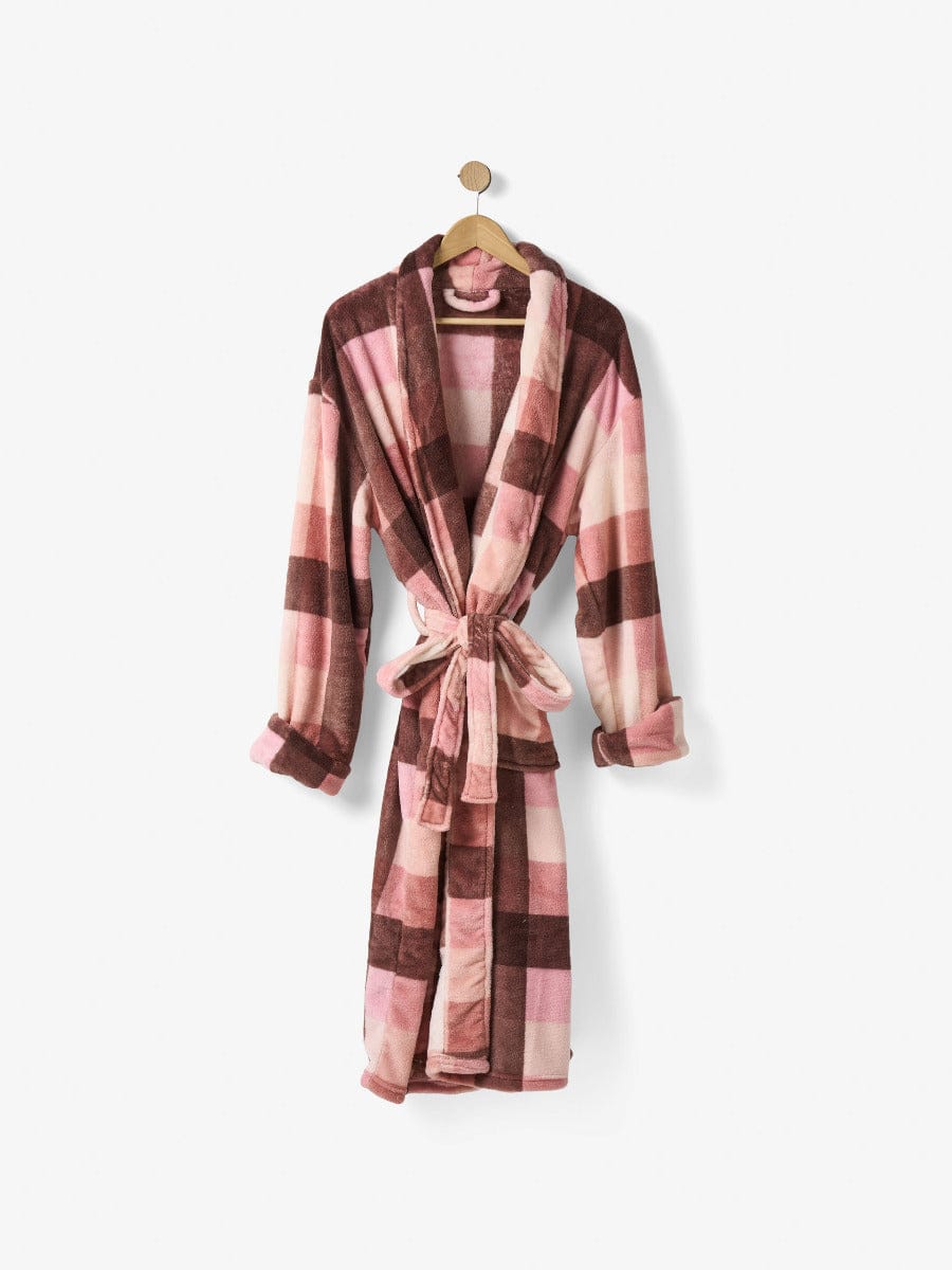 Linen House Bath Robe Plum / One Size LINEN HOUSE | ALEC BATH ROBE