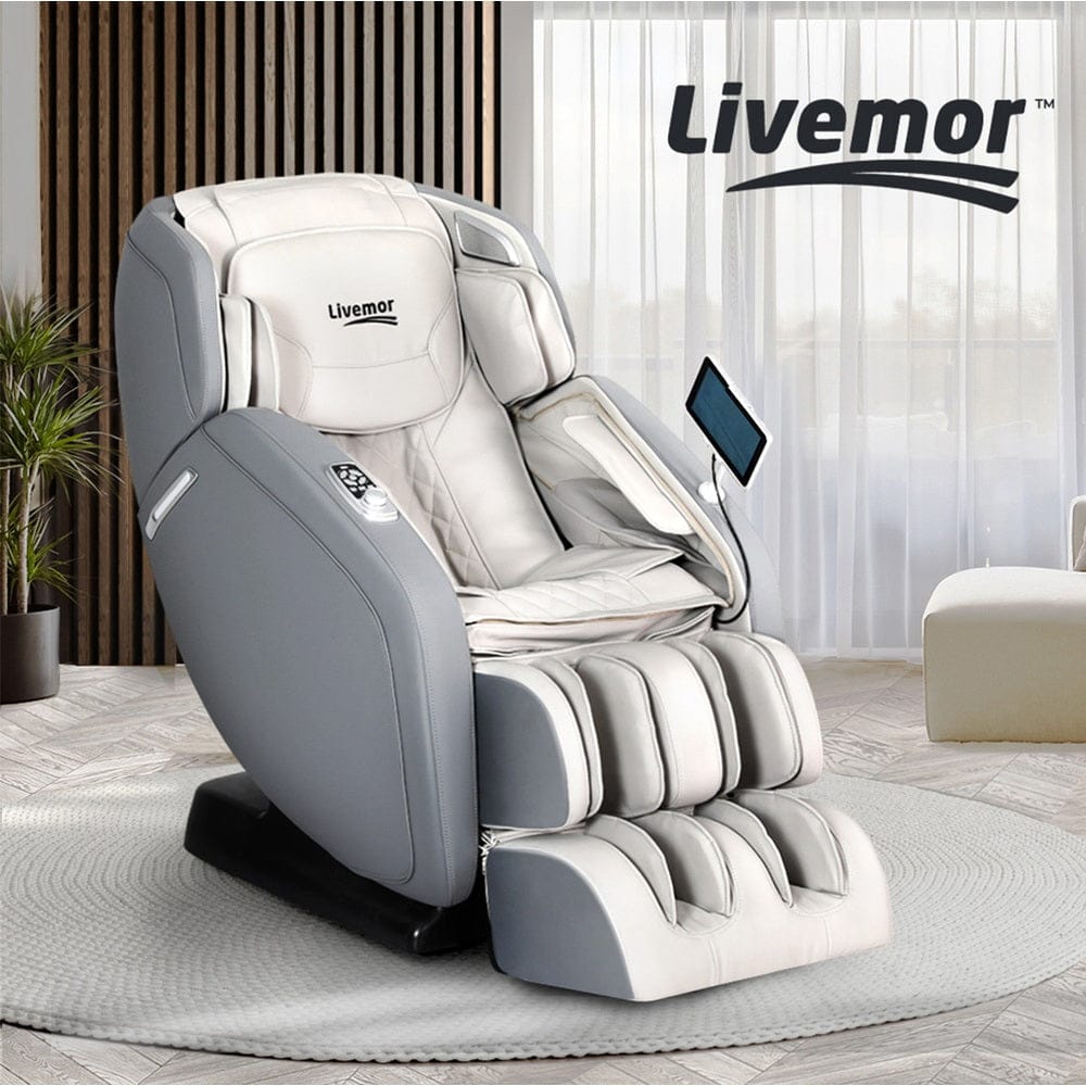 Livemor Massage Chair 4D Massage Chair Electric Recliner Home Massager Gary