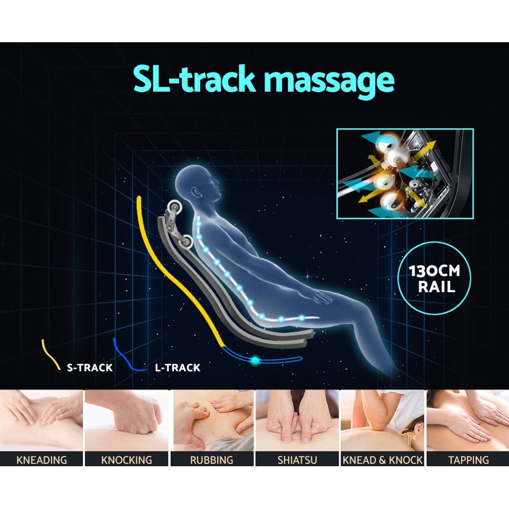Livemor Massage Chair 4D Massage Chair Electric Recliner Home Massager Gary