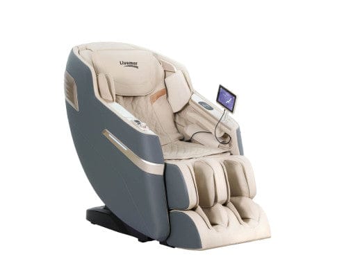 Livemor Massage Chair 4D Massage Chair Electric Recliner Home Massager Gray Sina