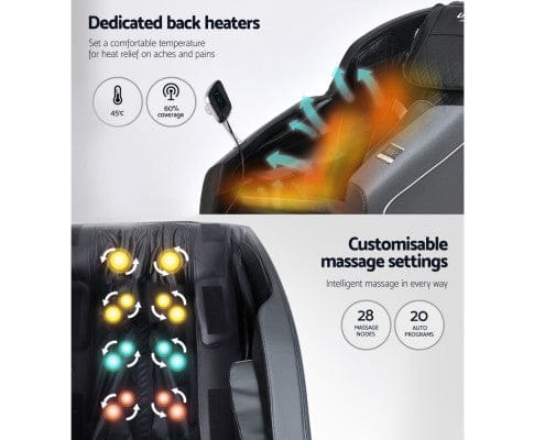 Livemor Massage Chair Electric Massage Chair Full Body Reclining Zero Shiatsu Heating Massager