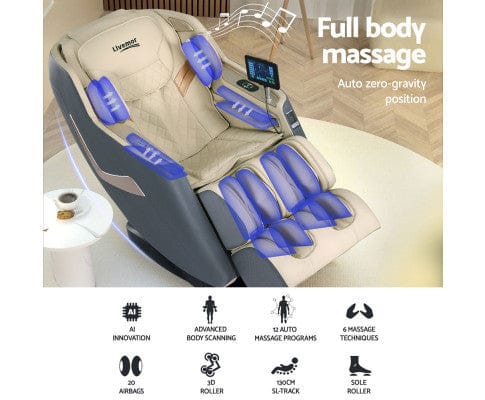 Livemor Massage Chair Massage Chair Electric Recliner Home Massager 3D Opal