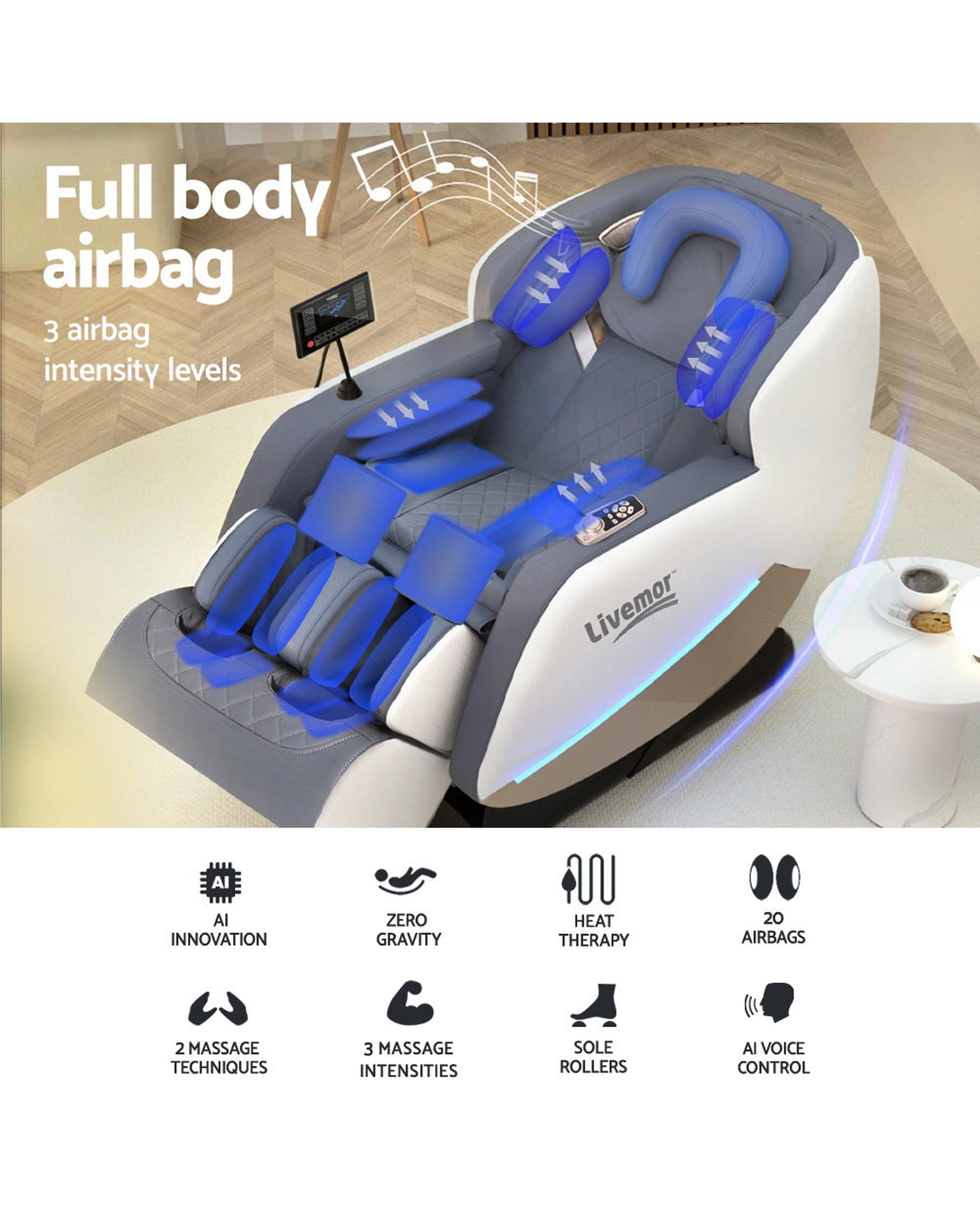 Livemor Massage Chair Massage Chair Electric Recliner Home Massager Beryl