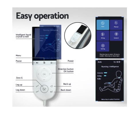 Livemor Massage Chair Massage Chair Zero Gravity Electric Massage Recliner Chair Deluxe Black