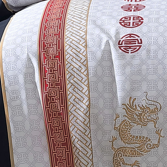 Logan & Mason CHIAKI WHITE QUILT COVER SET Logan & Mason