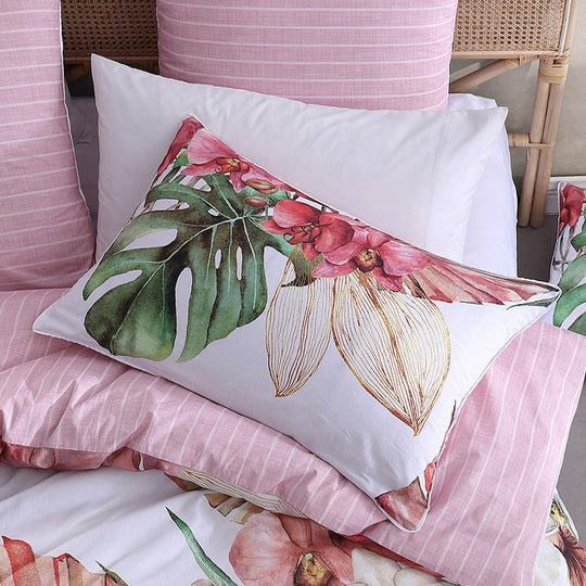 Logan & Mason ORCHADIA PINK QUILT COVER SET Logan & Mason