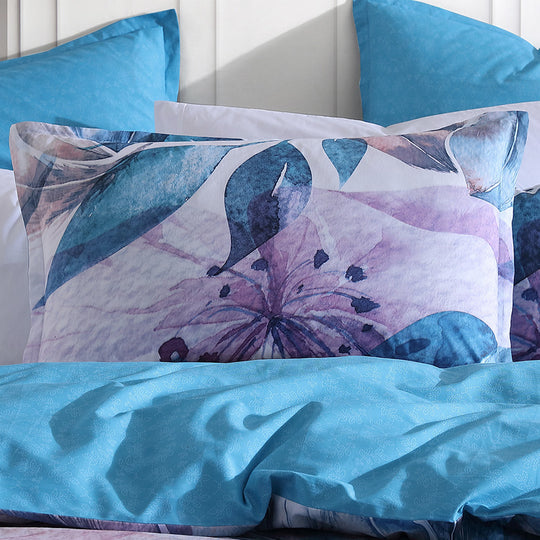 Logan & Mason TEAGAN LILAC QUILT COVER SET Logan & Mason