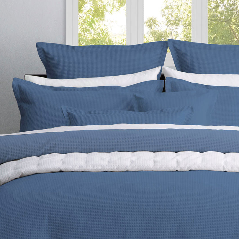 Platinum Collection ASCOT STEEL QUILT COVER SET Platinum Collection